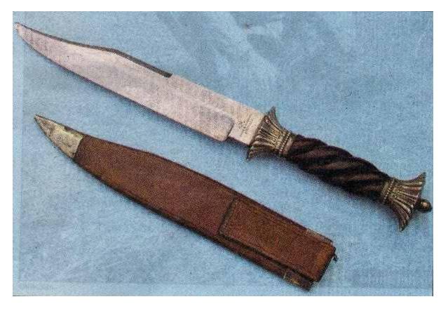 Cuchillo de Juan Manuel de Rosas - (Ver artículo)
